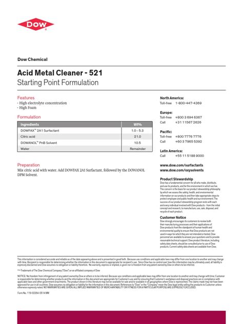 Remover ; Graffiti 103A K. . Metal cleaner formulation pdf